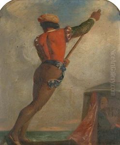 Study Of A Gondolier by Marshall Claxton