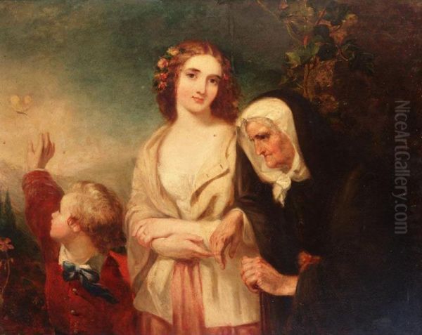 Lady With Mother And Child - view 1