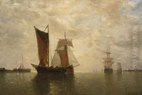 Ships At Harbor - view 1