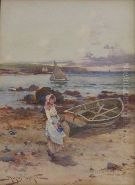 Girl On The Shore (anglesey?) - view 1