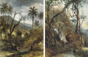 Jungle River Landscapes, Believed To Be Cuba by Henry Cleenewerck