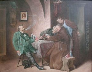 Grajacy W Karty by Felix Auguste Clement