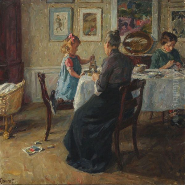 Interiour With Women And Child - view 1