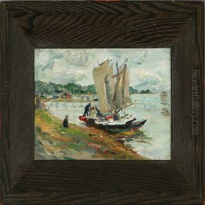 Coastal Scene Fromthe Surrounding Country Of Vladivostok by Alexei Clementieff