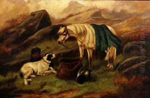 Hounds And Horse With The Days Bag, And Another Similar