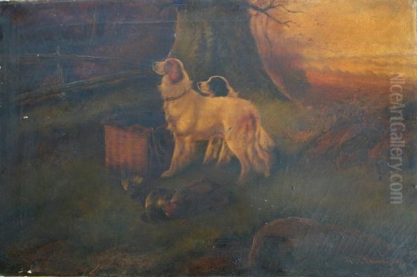Gun Dogs With The Day's Bag - view 1