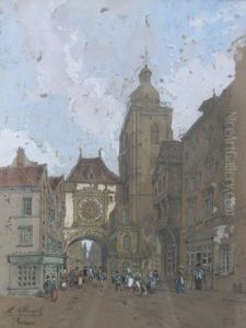 Le Gros Horloge A Rouen by Hubert Clerget