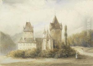 Ansicht Eines Schloses by Hubert Clerget