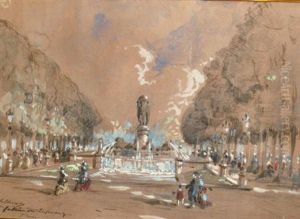 Fontaine Du Luxembourg, Paris by Hubert Clerget