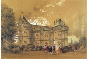 Plume, Lavis, Aquarelle Et Rehauts De Gouache. Dessin Signe Et Datee 1891 En Bas A Droite.