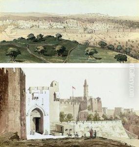 Jerusalem From The Mount Of Olives by William Clerihew