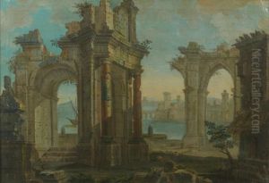 Ruines Antiques Pres De La Mer