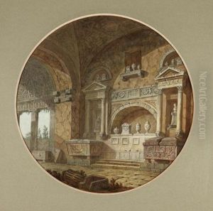 Interieur De Chambre Sepulcrale by Charles Louis Clerisseau