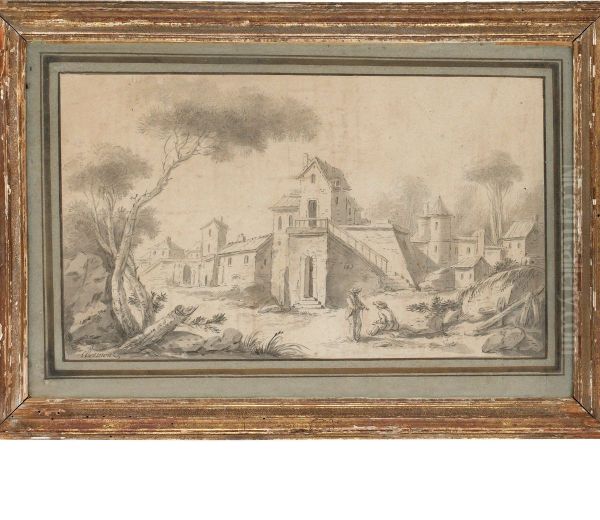 Rastande Figurer Vis Stadens Utkant - view 1