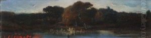 Dans Les Marais Pontins. by Jean Baptiste Clesinger