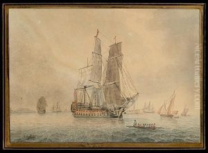 A British 72-gun by John the Younger Cleveley