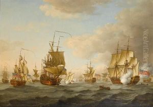 Admiral Byng's Fleet Getting Underway Fromspithead by John the Younger Cleveley