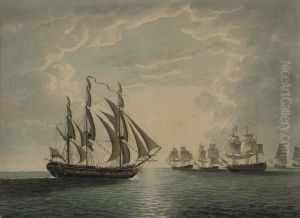 H.m.s. 
Mediator 
 About To Attack An Enemy Convoy Off Cape Ortegal by Robert Cleveley