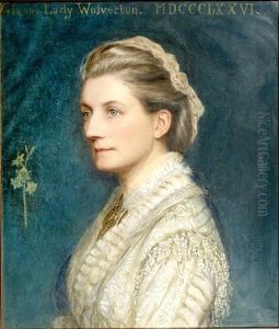 Portrait Of Giana, Lady Wolverton by Edward Clifford