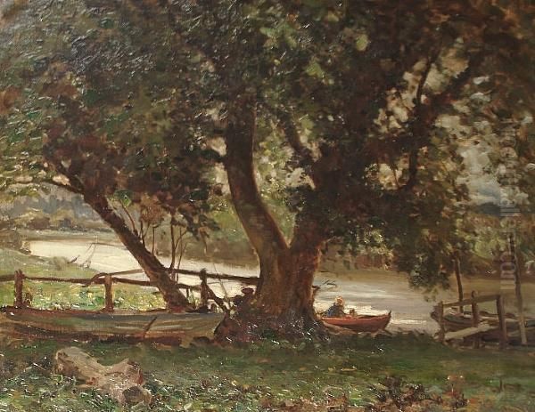 A Rest On The Banks Of The River - view 1