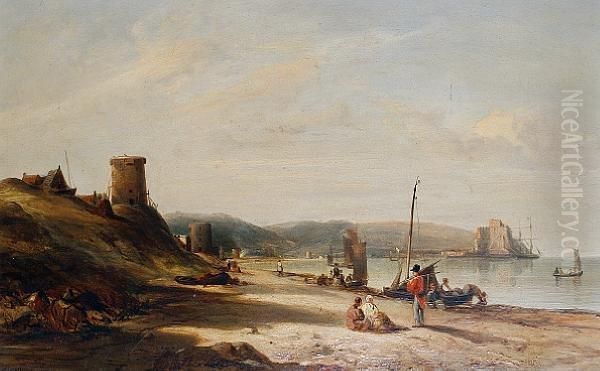 Mount Orgueil Castle From Grouville Bay,jersey - view 1