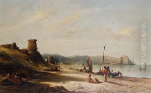 Mount Orgueil Castle From Grouville Bay,jersey
