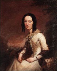 Portrait Of Sarah Brignold, Wife Of The Founder Of The Norwich Union by George Clint