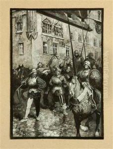 Knights by Gustave Adolf Closs