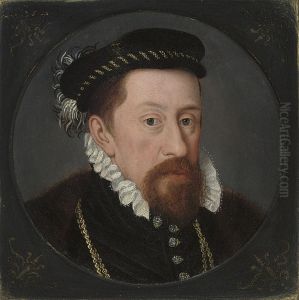 Portrait Of A Gentleman, Duke Of Montmorency by Jean Clouet
