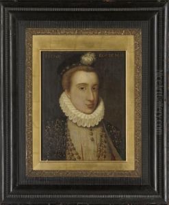Portrait Of A Gentleman, Traditionally Identified As Henry Ii, King Of Navarre, Bust-length, In A Black And Gold Embroidered Coat And A White Ruff, With A Gold Necklace And A Black And Gold Embroidered Plumed Cap Portrait Of A Gentleman, Traditionally Identified As Henry Ii, King Of Navarre, Bust-length, In A Black And Gold Embroidered Coat And A White Ruff, With A Gold Necklace And A Black And Gold Embroidered Plumed Cap