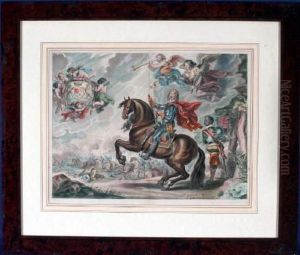Duke Von Newcastle Bei Der Schlacht Von Gaignee by Petrus Clouet
