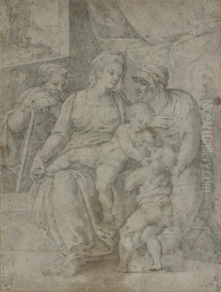 The Holy Family With Saint Elizabeth And The Infant Baptist - view 1