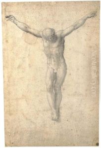 Christ On The Cross by Giorgio-Giulio Clovio