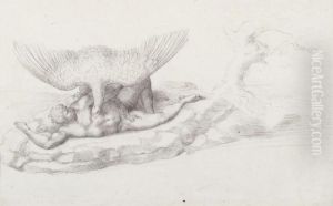 The Punishment Of Tityus, After Michelangelo by Giorgio-Giulio Clovio