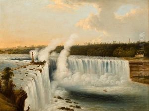Niagara Falls From The American Side by Edmund C. Coates