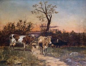 Cattle In A Field Cattle In A Field