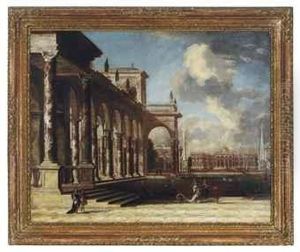 Elegant Figures On Palatial Grounds