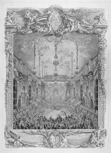Decoration Du Bal Pare by Charles-Nicolas I Cochin