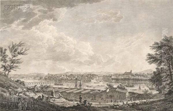 Vue De La Ville Et Du Port De Bayonne - view 1