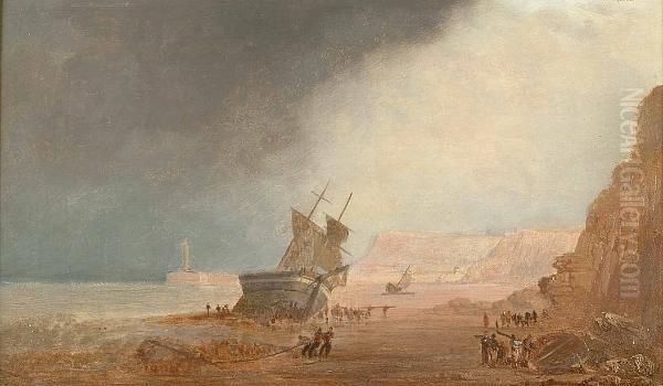 Vessels Off The Coast Lof Whitby Sands - view 1