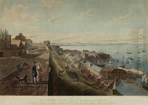 The Lower City Of Quebec From The Parapet Of The Upper City by Cockburn, James Pattison