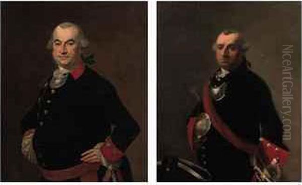 Portrait Of Jacob Hendrik Van Suchtelen (1722-1787), Half-length, In Military Costume - view 1