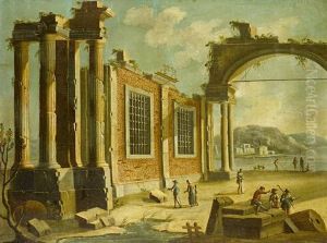 An Architectural
Capriccio
With Ruined Buildings by Nicolo Viviani Codazzi