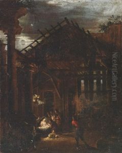 Capriccio Di Rovine Con Adorazione Dei Pastori