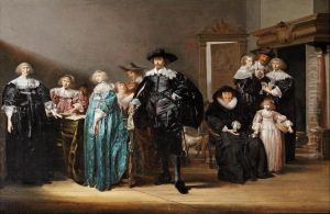 Portrait Of The Twent Family In An Interior