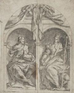 Saint Jean-baptiste Et L'allegorie De La Foi