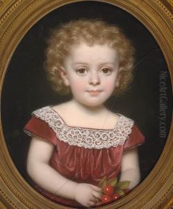 Portrait Of A Girl In An Oval