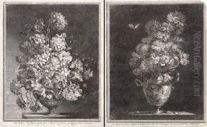 Vase De Fleurs D'apres Caravage. by Jacob Coelemans