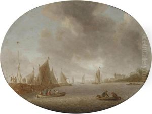 A River Landscape by Jan Coelenbier