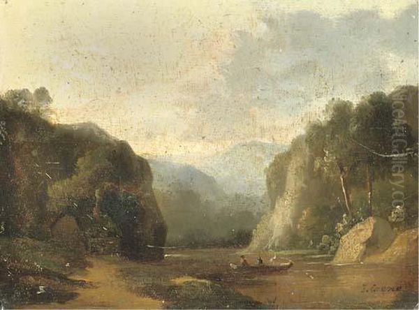Figures In A Boat - view 1